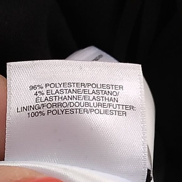 Nine West Black Ruched Sheath Dress. Size 10 - Picture 9 of 10